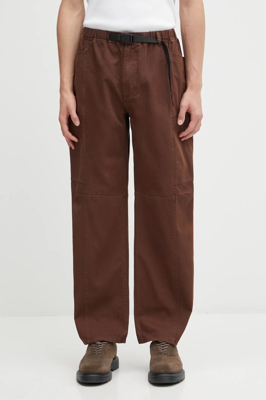Gramicci spodnie bawełniane Voyager Pant gładkie brązowy G5SM.P086