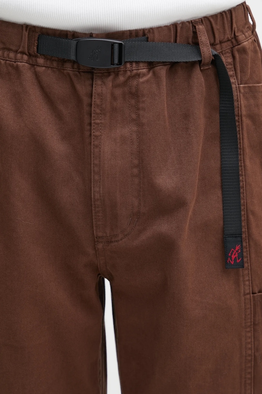 Βαμβακερό παντελόνι Gramicci Voyager Pant καφέ G5SM.P086