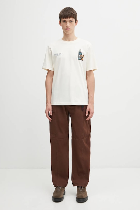 Βαμβακερό παντελόνι Gramicci Voyager Pant G5SM.P086 καφέ