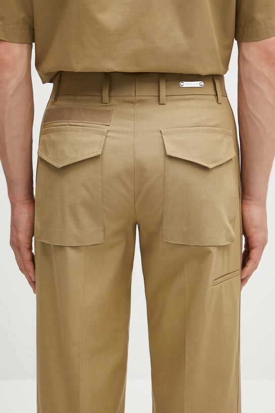 Βαμβακερό παντελόνι Helmut Lang FIELD.CARPENTER.COMP πράσινο P01HM201