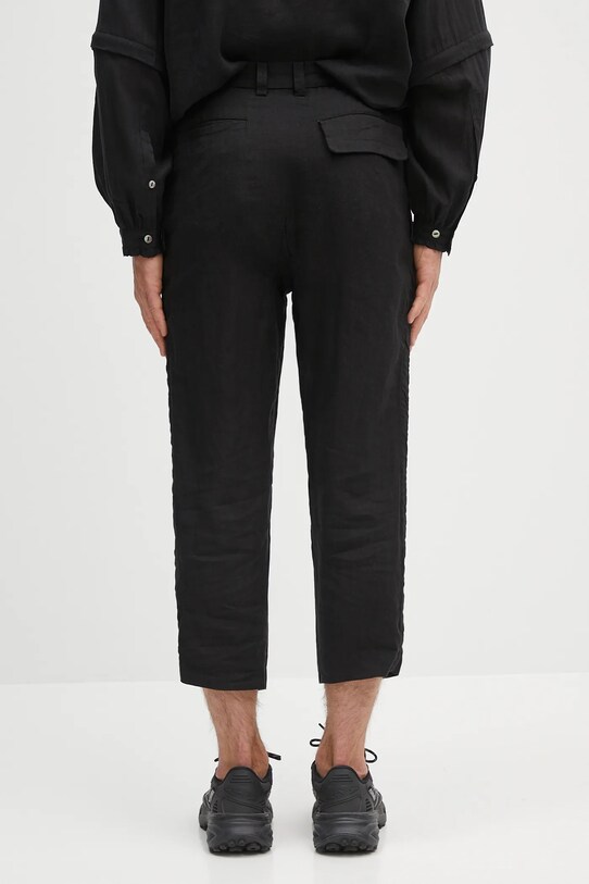 Îmbrăcăminte Undercover pantaloni din in Pants UC1E4501.3 negru