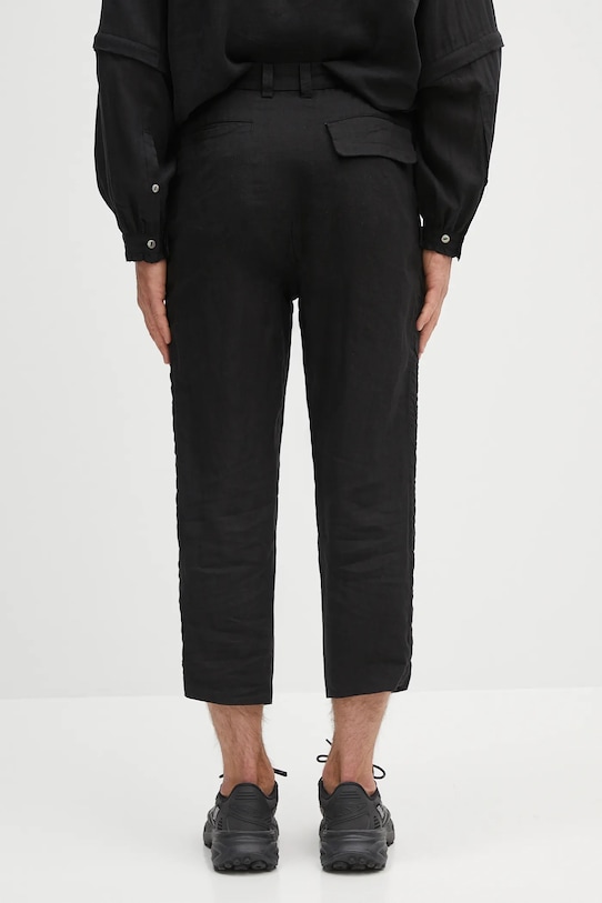 Ρούχα Λινό παντελόνι Undercover Pants UC1E4501.3 μαύρο