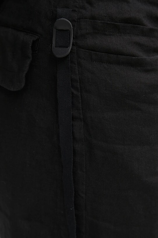 Undercover pantaloni din in Pants negru UC1E4501.3