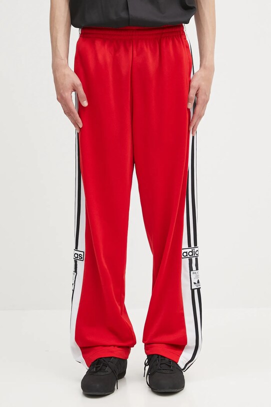 adidas Originals spodnie dresowe Adibreak Track Pants wzorzyste czerwony KA0722