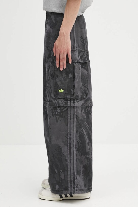 adidas Originals trousers Zipoff Cargo KD2253 black AW25