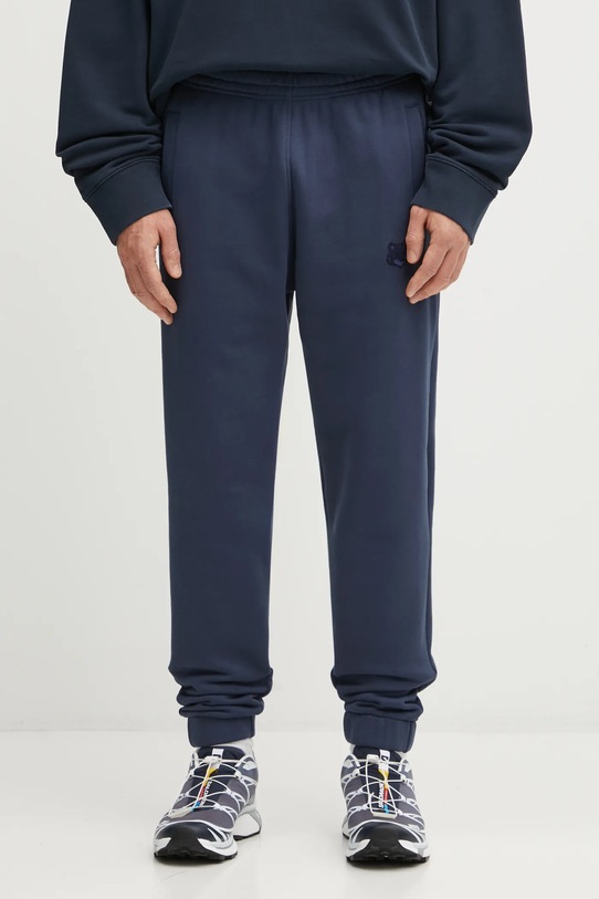 Maison Kitsuné spodnie dresowe bawełniane Bold Fox Head Patch Comfort gładkie granatowy MM01125KM0321