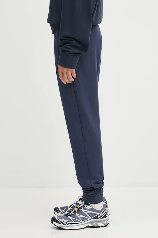 Maison Kitsuné pantaloni tuta di cotone Bold Fox Head Patch Comfort MM01125KM0321 blu navy SS25