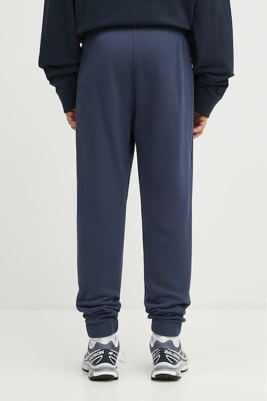 Abbigliamento Maison Kitsuné pantaloni tuta di cotone Bold Fox Head Patch Comfort MM01125KM0321 blu navy