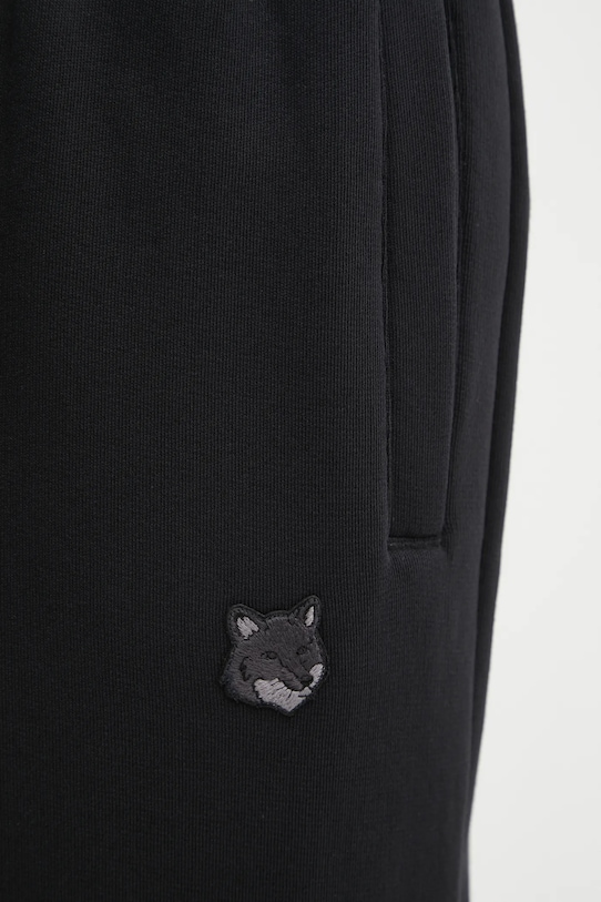 Bavlnené tepláky Maison Kitsuné Bold Fox Head Patch Comfort čierna MM01125KM0321
