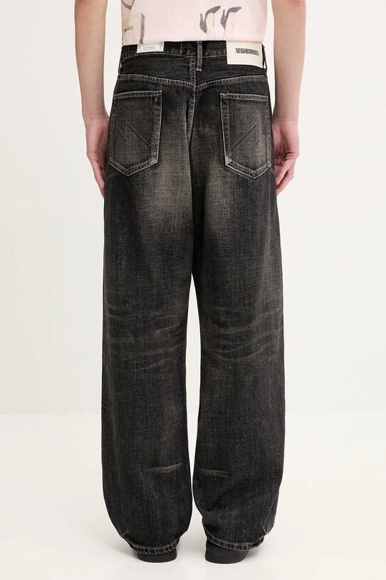 Odzież NEIGHBORHOOD jeansy WASHED DENIM 251XBNH.PTM04 czarny