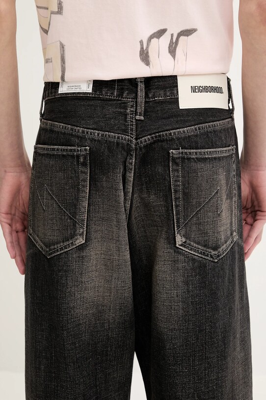 NEIGHBORHOOD jeansy WASHED DENIM czarny 251XBNH.PTM04