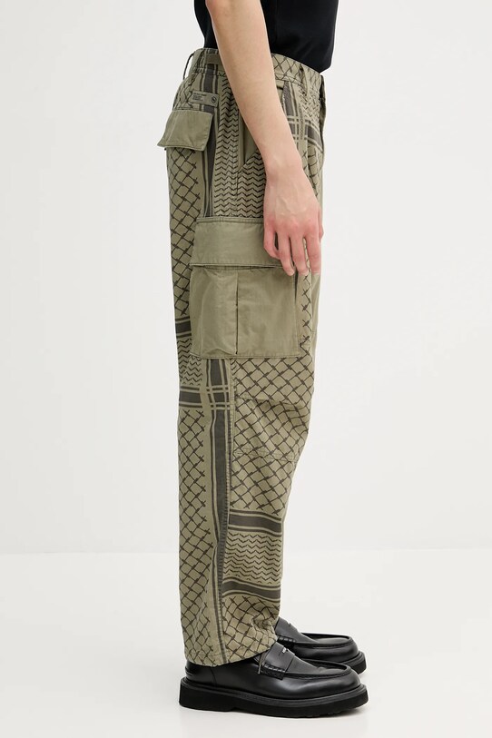 Памучен панталон NEIGHBORHOOD PT SHEMAGH зелен 251UTNH.PTM01