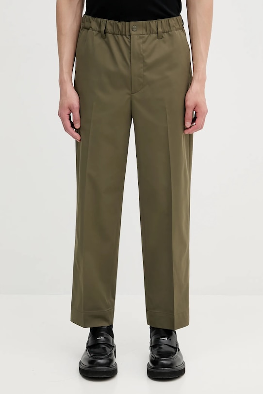 Kalhoty NEIGHBORHOOD TAPEREDSILHOUETTE jednoduchý zelená 251ZANH.PTM01