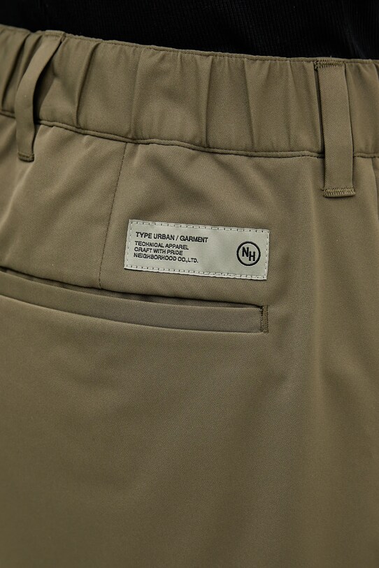 NEIGHBORHOOD spodnie TAPEREDSILHOUETTE zielony 251ZANH.PTM01