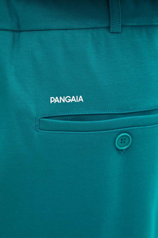 Bavlněné kalhoty Pangaia DNA Interlock Trouser tyrkysová 10002443