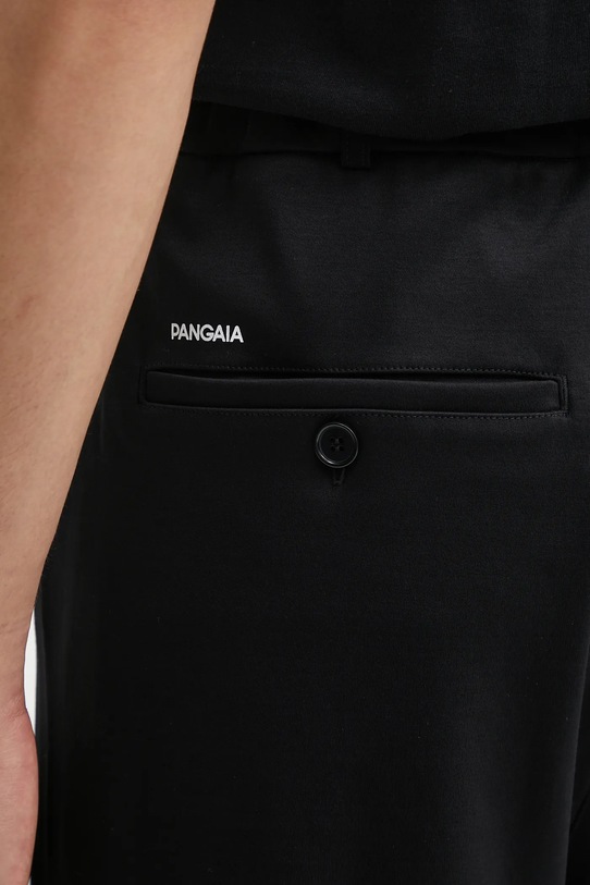 Βαμβακερό παντελόνι Pangaia DNA Interlock Trouser μαύρο 10002443