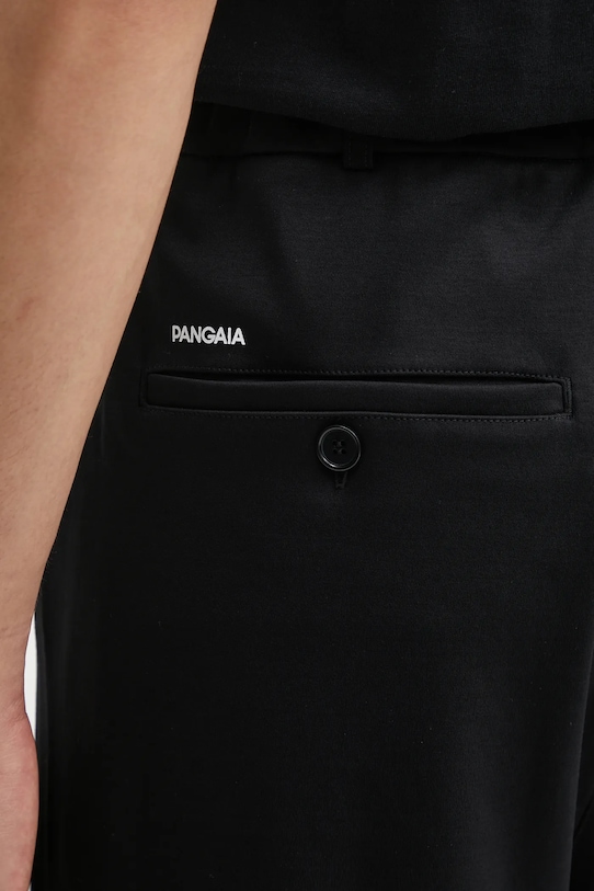 Памучен панталон Pangaia DNA Interlock Trouser черен 10002443