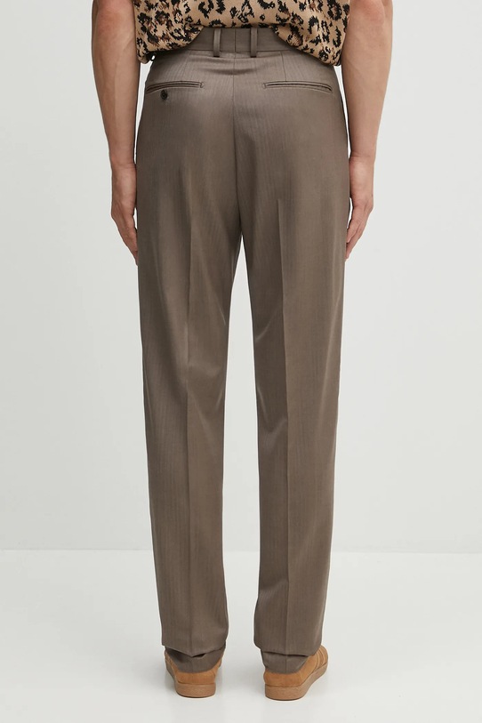 Oblečení Vlněné kalhoty Wacko Maria PLEATED TROUSERS ( TYPE-2 ) 25SS.WMP.TR08 béžová