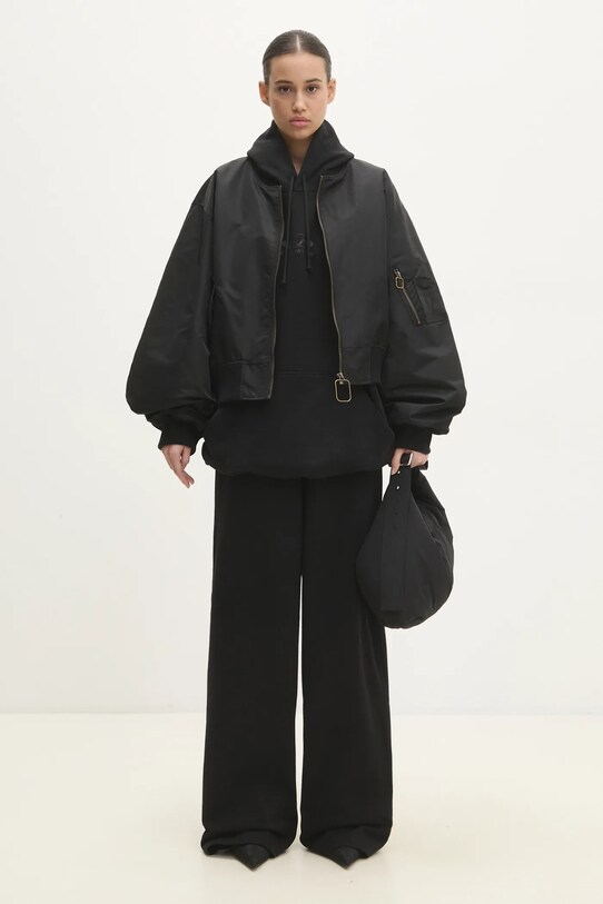 Tepláky VETEMENTS Oval Logo UA66SP600BW čierna