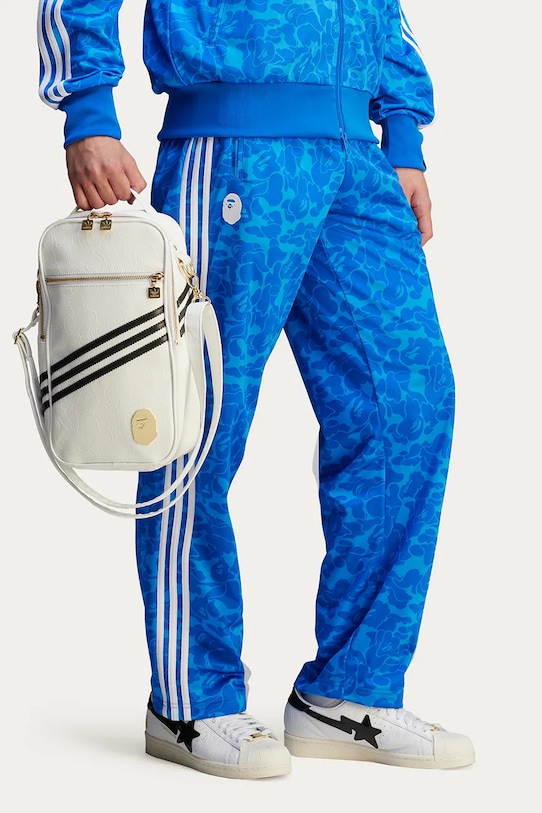 adidas Originals x BAPE SSTR PACK joggers JN7126 blue color patterned JN7126