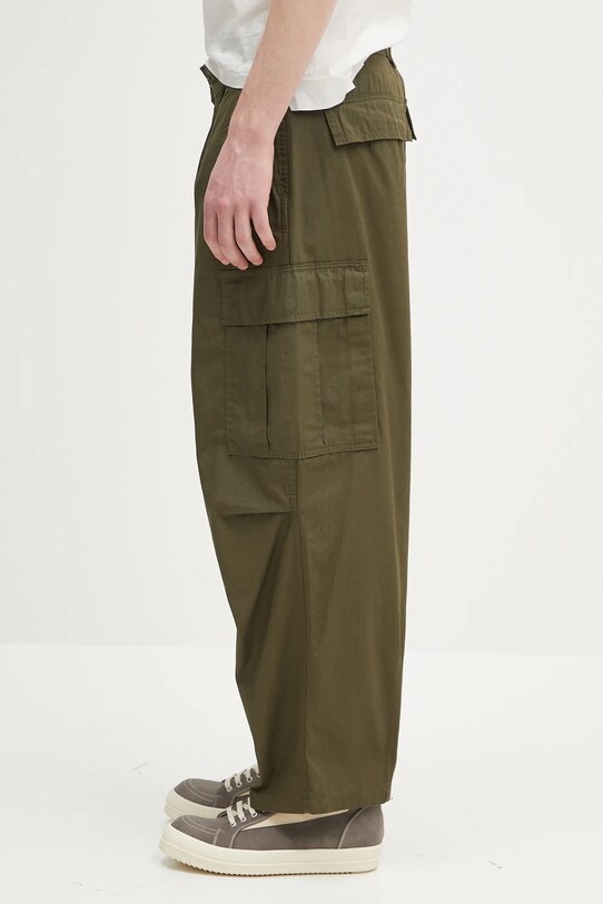 Бавовняні штани Carhartt WIP Cole Cargo Pant I030477.4102 зелений SS25