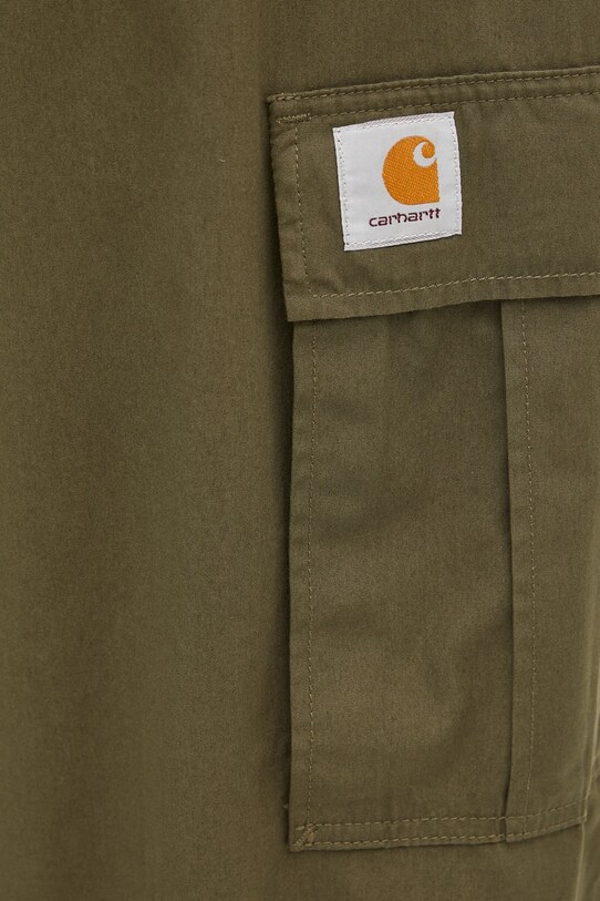 Бавовняні штани Carhartt WIP Cole Cargo Pant зелений I030477.4102