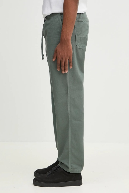 Bavlněné kalhoty Carhartt WIP Flint Pant I029919.1YFGD zelená SS25