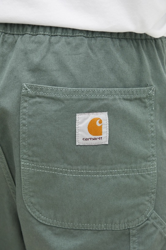 Bavlněné kalhoty Carhartt WIP Flint Pant zelená I029919.1YFGD