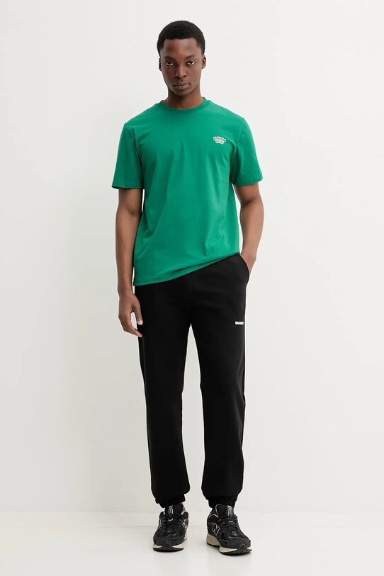 Barrow spodnie dresowe bawełniane czarny S5BWUAFP085