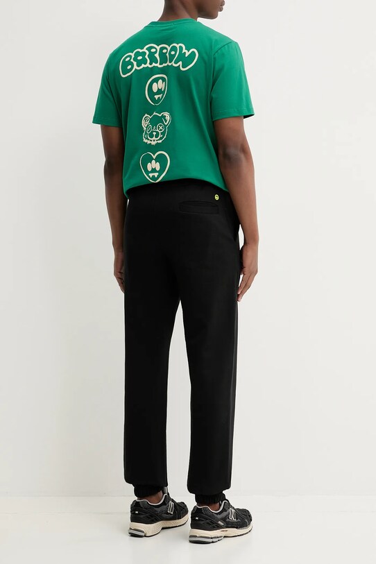 Barrow spodnie dresowe bawełniane S5BWUAFP085 czarny