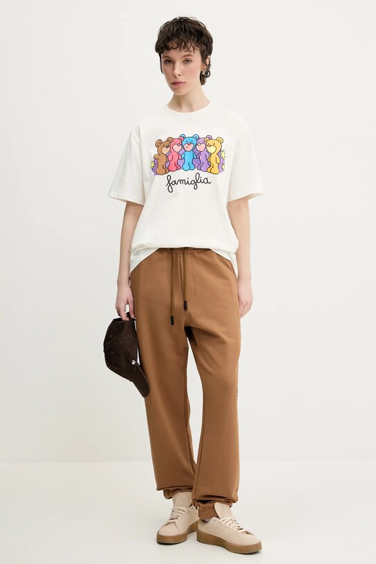 Inbetweeners pantaloni de trening din bumbac maro S5TWUAFP026