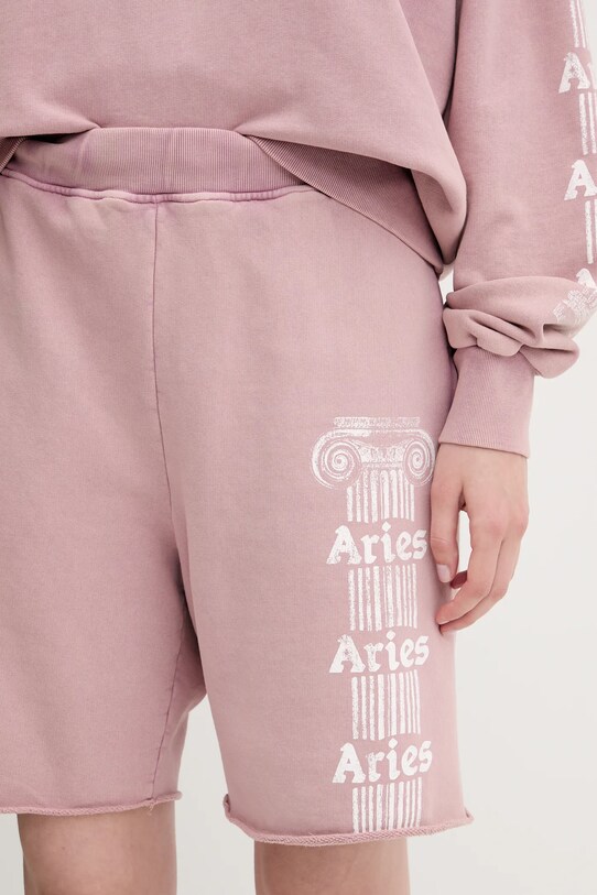 Памучен къс панталон Aries Aged Ancient Column Sweatshort AR3003403
