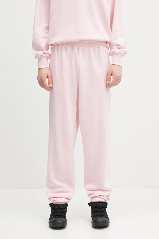 Bavlnené tepláky No Problemo No Problemo Sweatpant jednofarebný ružová NP3000203