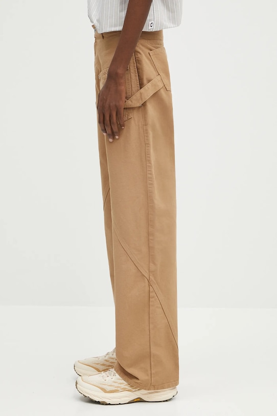 JW Anderson cotton trousers Twisted Workwear TR0405.PG1744.130 beige SS25