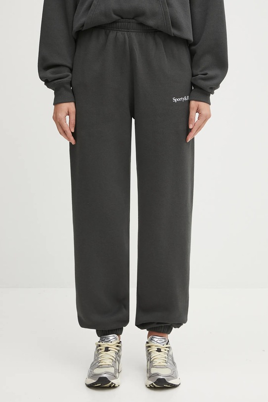 Sporty & Rich joggers Serif Logo Soft PA050625300BA02 gray SS25