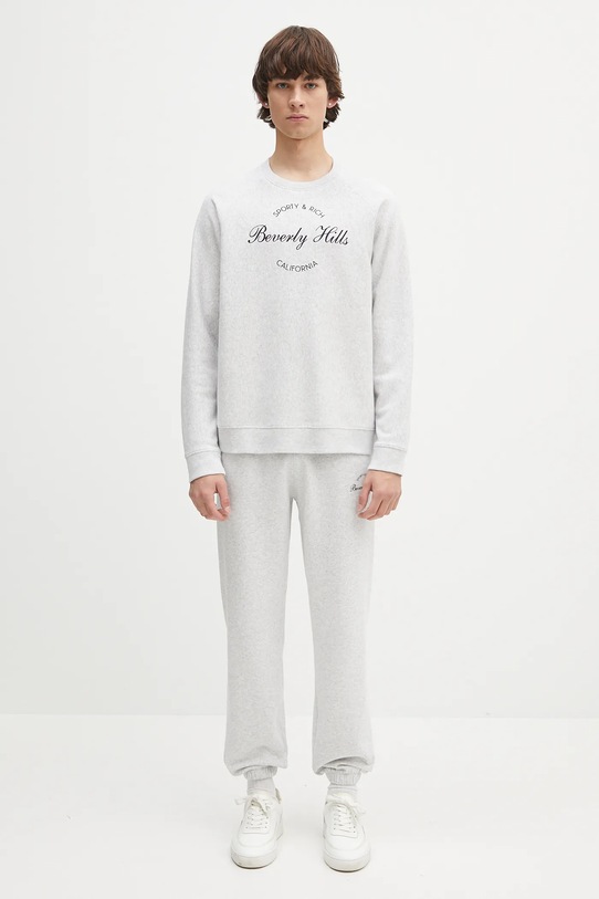 Sporty & Rich joggers Beverly Script Soft gray PA050626257GY03