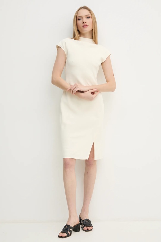 Šaty Calvin Klein K20K208091 béžová SS25