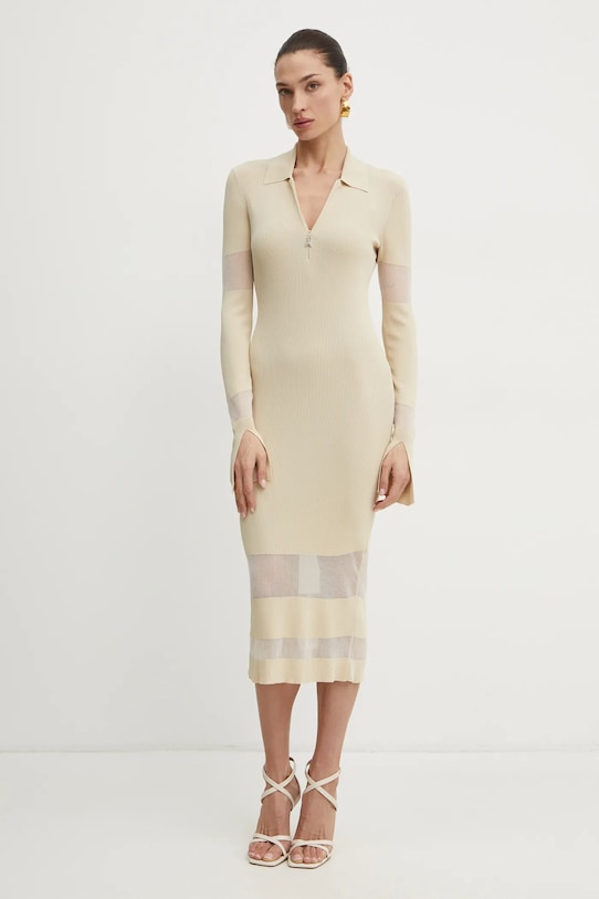 Платье Patrizia Pepe 8A1420.K078 бежевый SS25