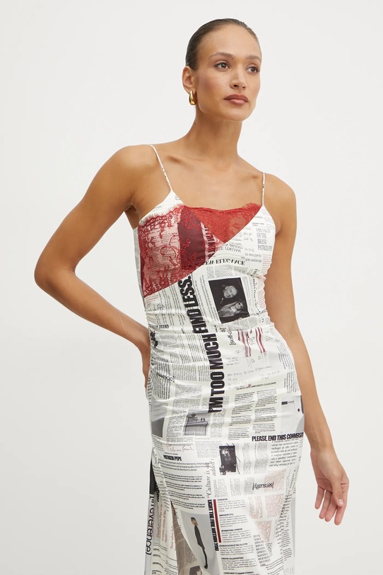 Patrizia Pepe sukienka beżowy 8A1470.A550