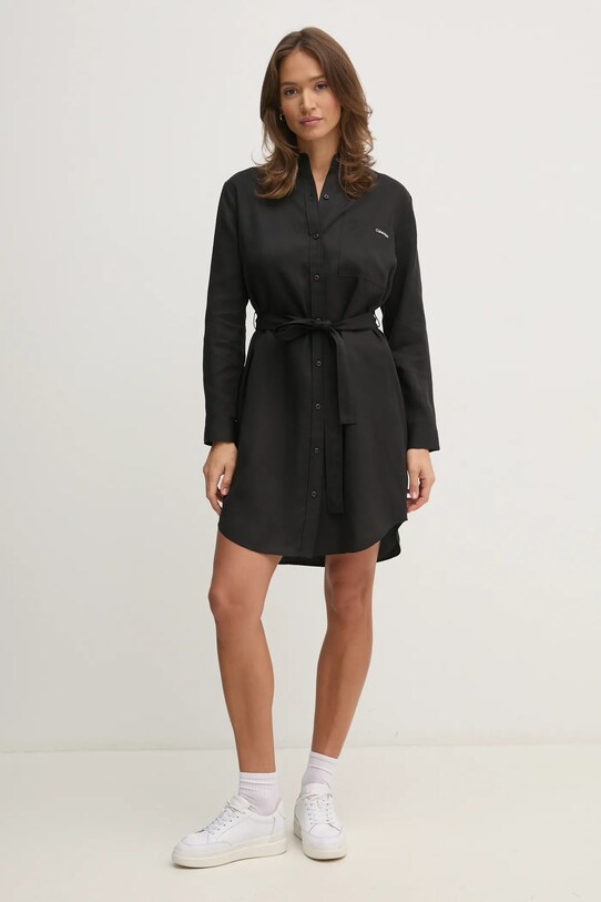 Calvin Klein Jeans sukienka J20J224819 czarny SS25