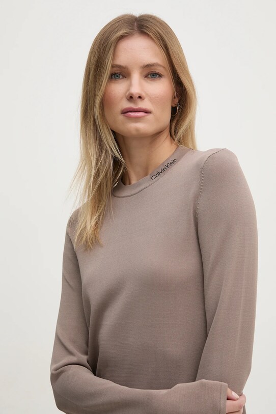 Платье Calvin Klein Jeans бежевый J20J224831