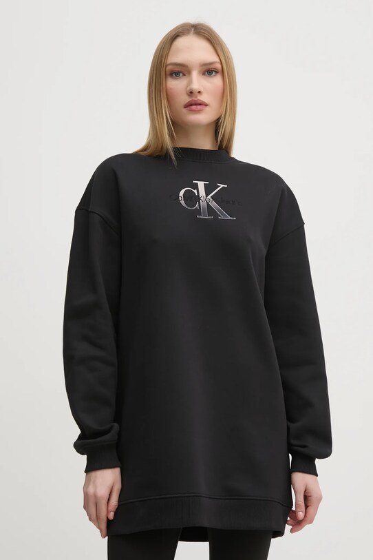 Šaty Calvin Klein Jeans mini černá J20J224834