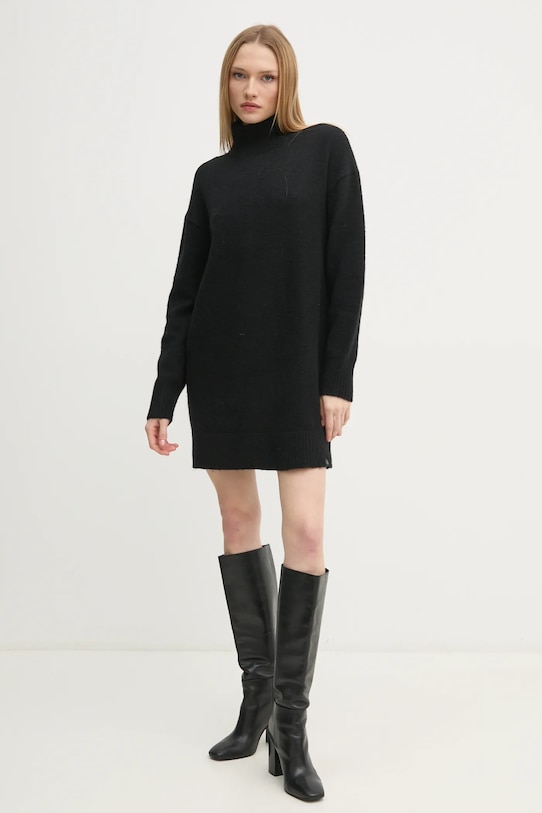 Φόρεμα Calvin Klein Jeans με ελαστάν μαύρο J20J225057