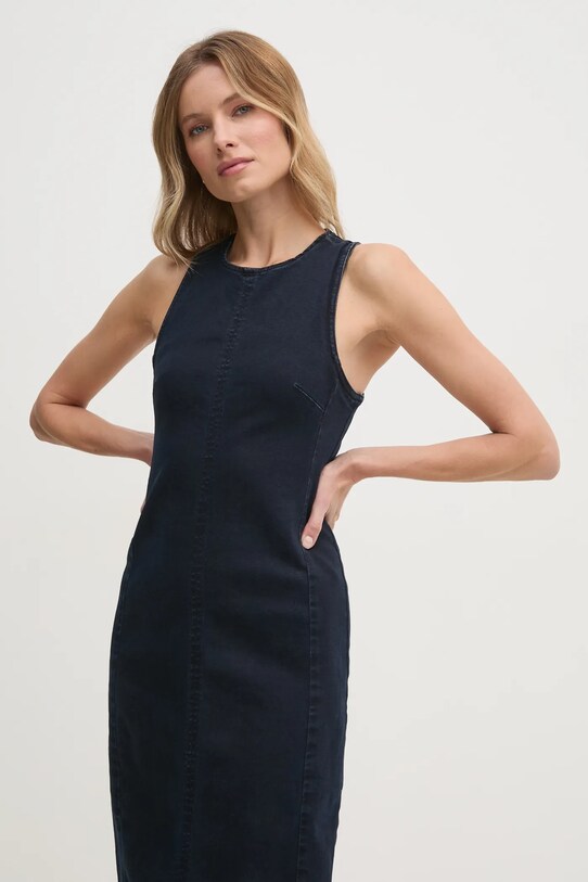 Odzież Calvin Klein Jeans sukienka jeansowa J20J225474 granatowy