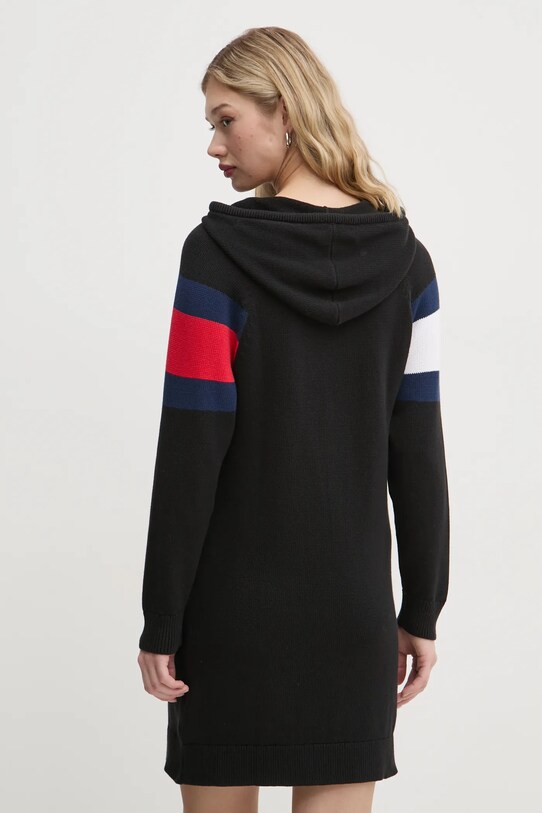 Îmbrăcăminte Tommy Jeans rochie din bumbac DW0DW19470 negru
