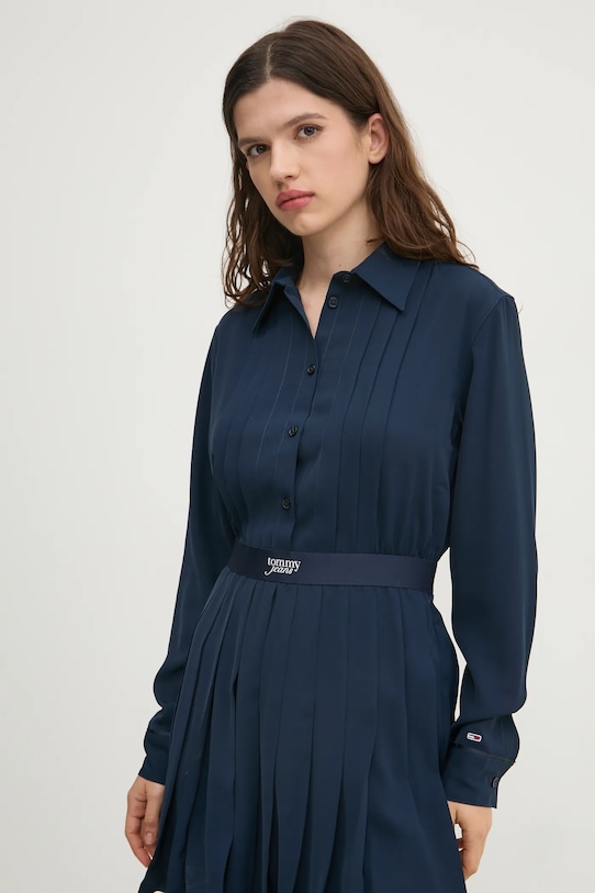 Šaty Tommy Jeans námořnická modř DW0DW19474