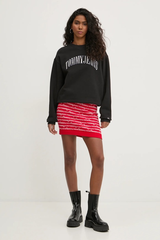 Tommy Jeans rochie DW0DW19478 rosu SS25