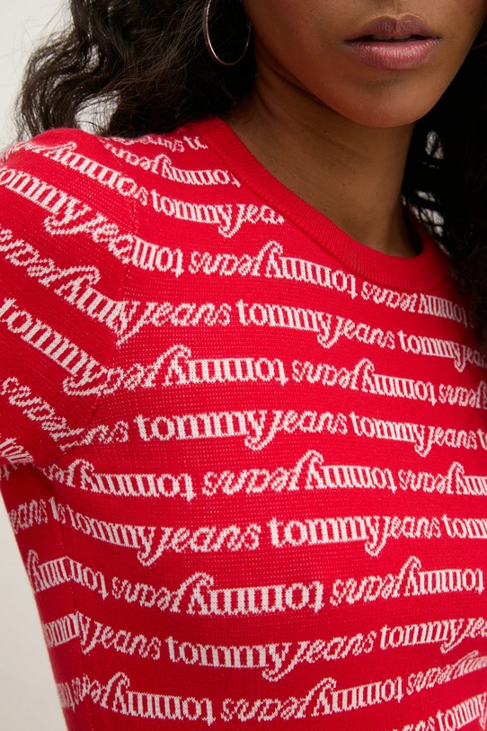 Šaty Tommy Jeans DW0DW19478 červená