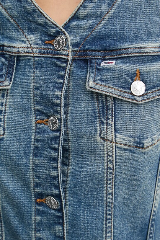 Tommy Jeans sukienka jeansowa DW0DW19854 niebieski