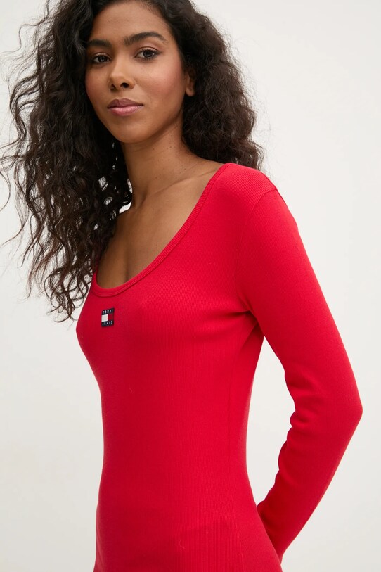 Платье Tommy Jeans красный DW0DW20276